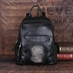 Vintage Leather Women's Backpack for iPad and Travel