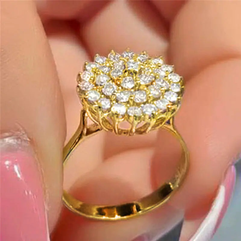 Geometric Ring with Full Diamond Alloy Design
