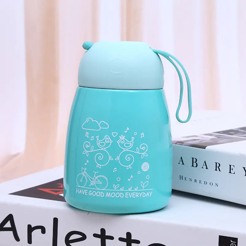 Stainless Steel Kids Water Bottle - Cute Eco-Friendly Cup