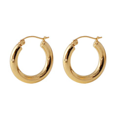 Oversized Stainless Steel Hollow Hoop Earrings