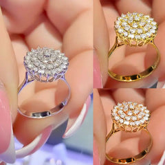 Geometric Ring with Full Diamond Alloy Design